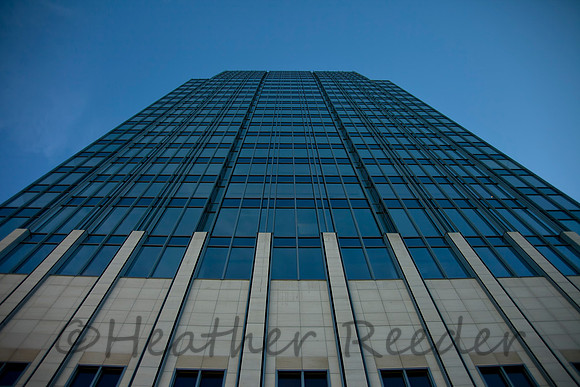 Tall glass building