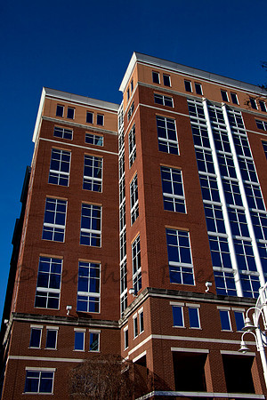 Brick building with lots of windows