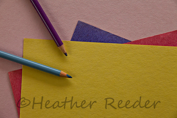 Note-ready colorful paper