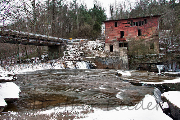 Red Mill in the Snow